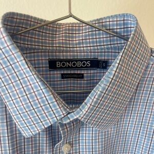 Bonobos Blue and White Button Down Shirt
